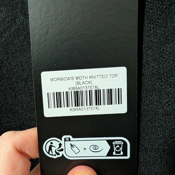 NWT Killstar Morbida's Moth Knitted Top - Picture 3 of 6